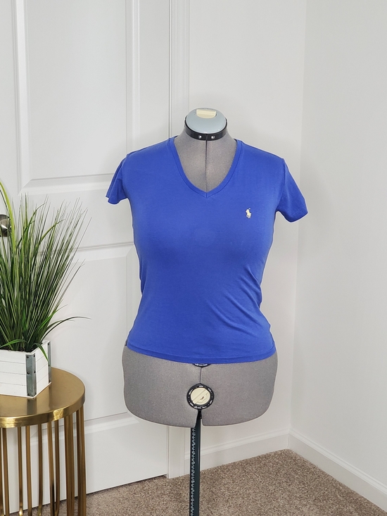 Ralph Lauren Tops - Ralph Lauren Sport Women's V-Neck T-shirt, Blue (Size XS)